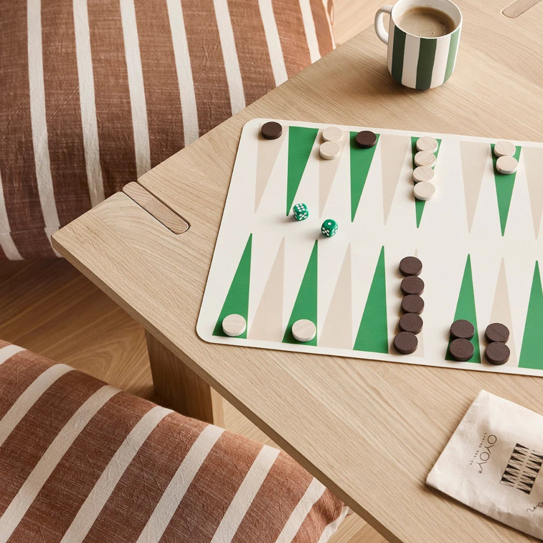 OYOY LIVING Backgammon, Grön - Azalea Home