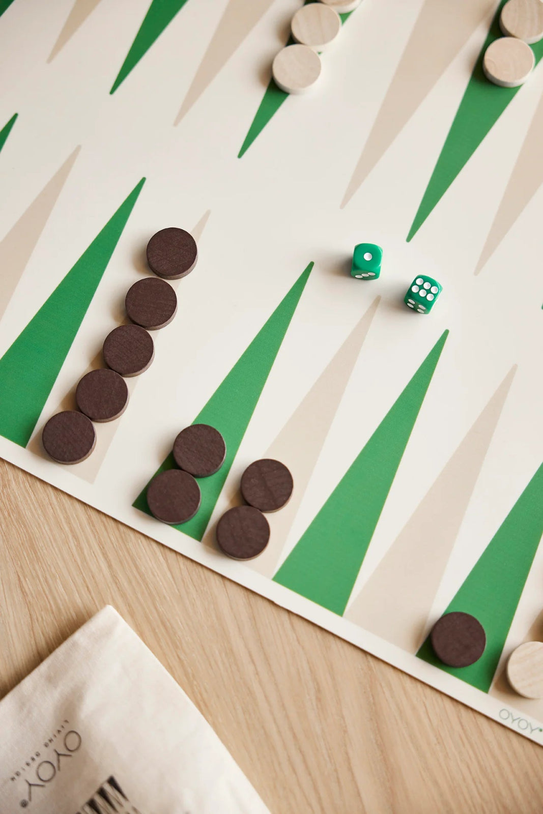 OYOY LIVING Backgammon, Grön - Azalea Home