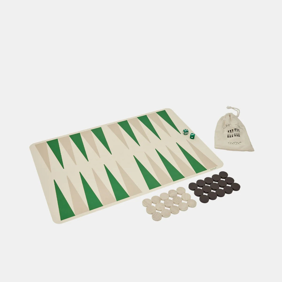 OYOY LIVING Backgammon, Grön - Azalea Home