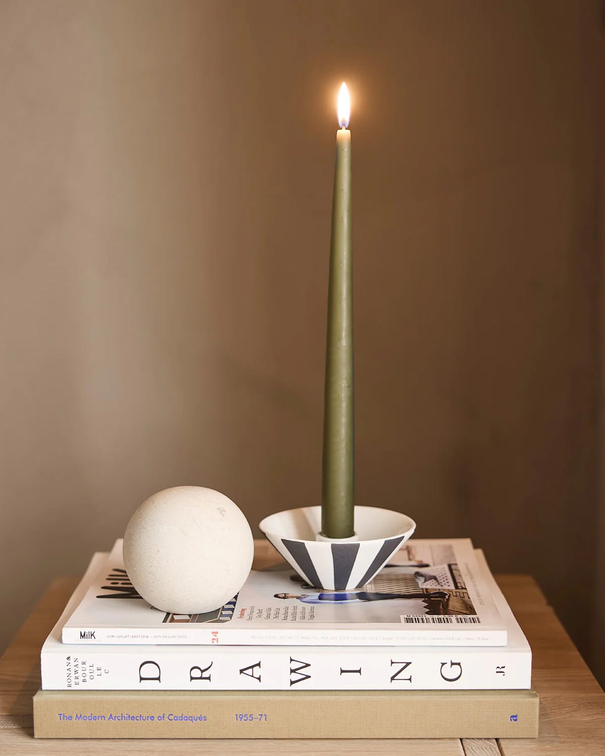 OYOY LIVING Fukai Kronljus, 2 - Pack, Olive - Azalea Home