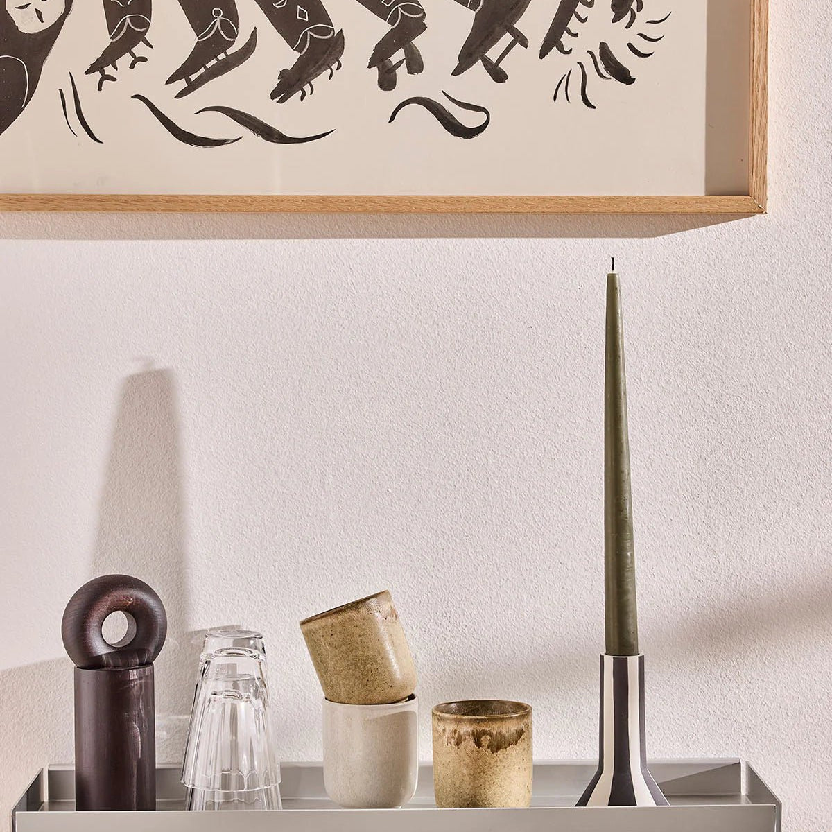 OYOY LIVING Fukai Kronljus, 2 - Pack, Olive - Azalea Home