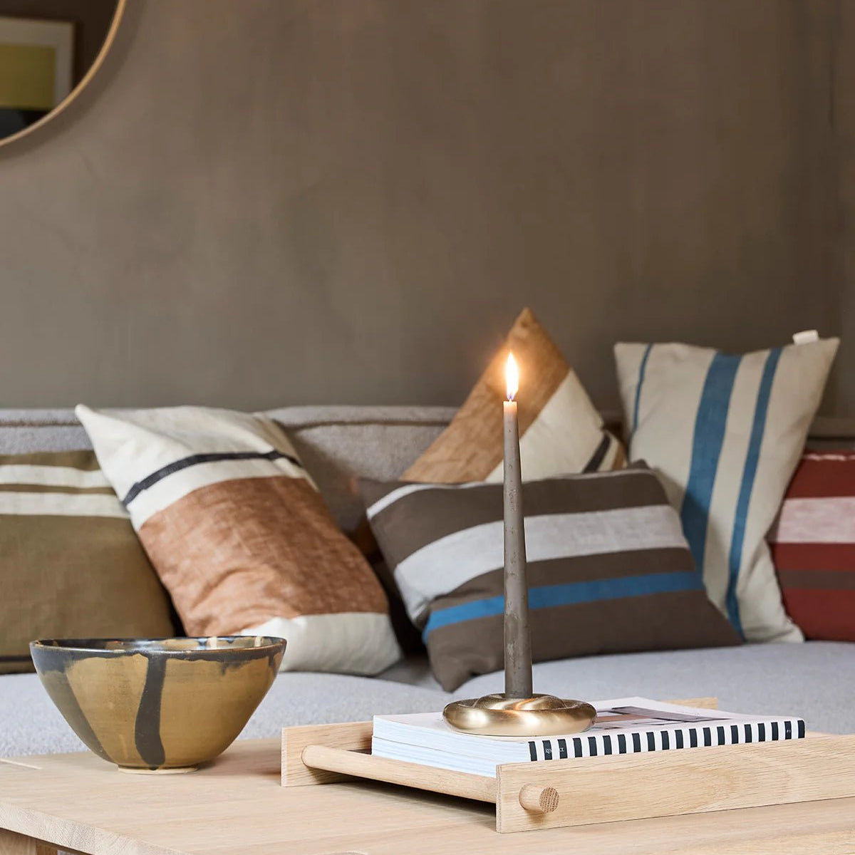 OYOY LIVING Fukai Kronljus, 2 - Pack, Taupe - Azalea Home