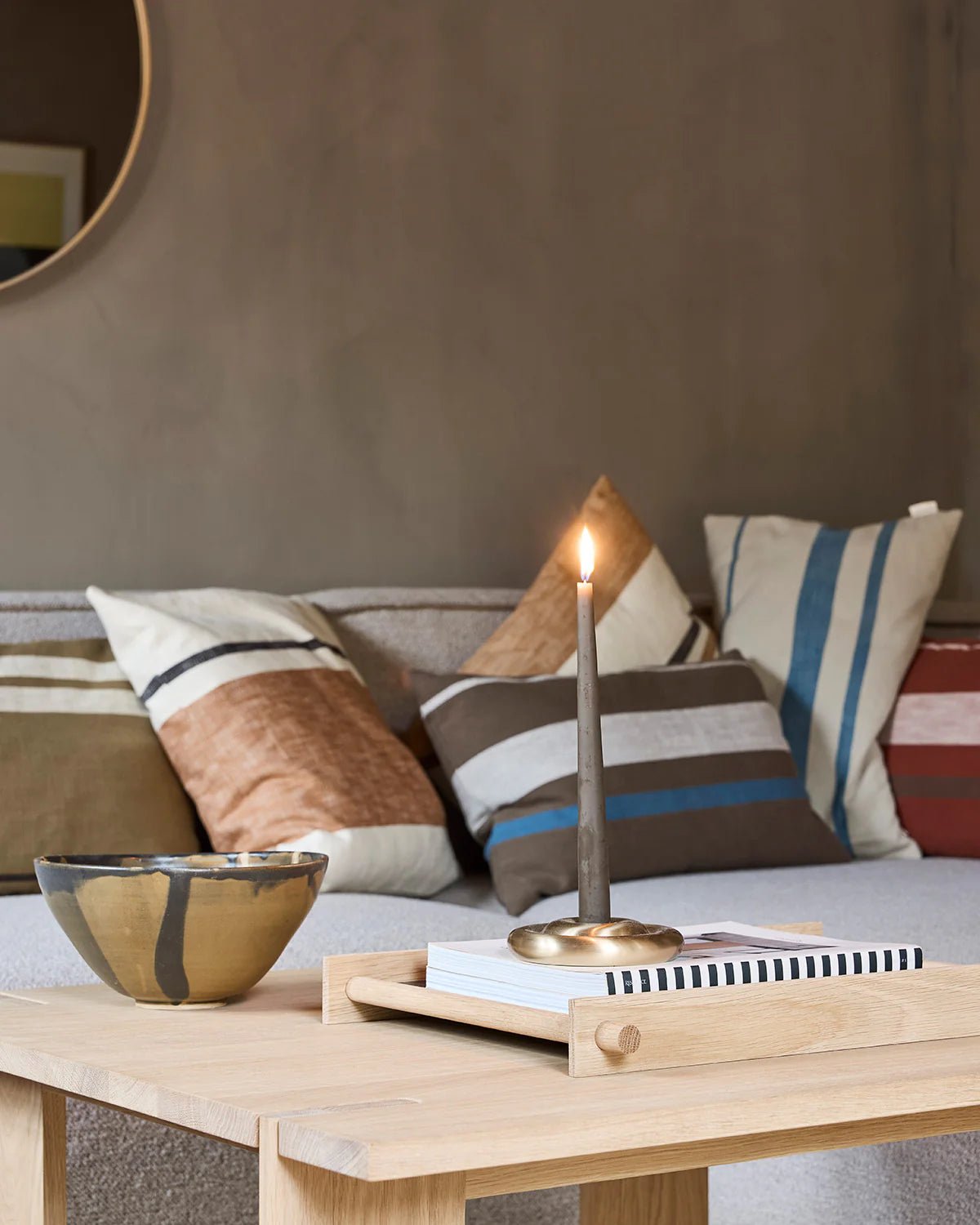 OYOY LIVING Fukai Kronljus, 2 - Pack, Taupe - Azalea Home