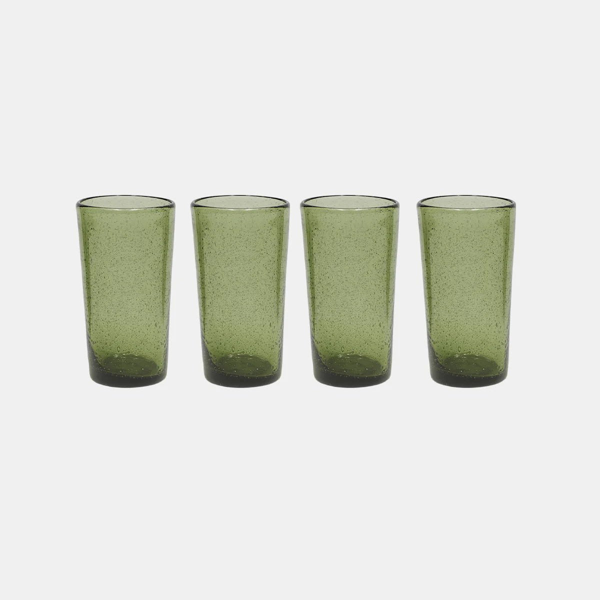 OYOY LIVING Kuki Highball Glas, 4 - Pack, Grön - Azalea Home
