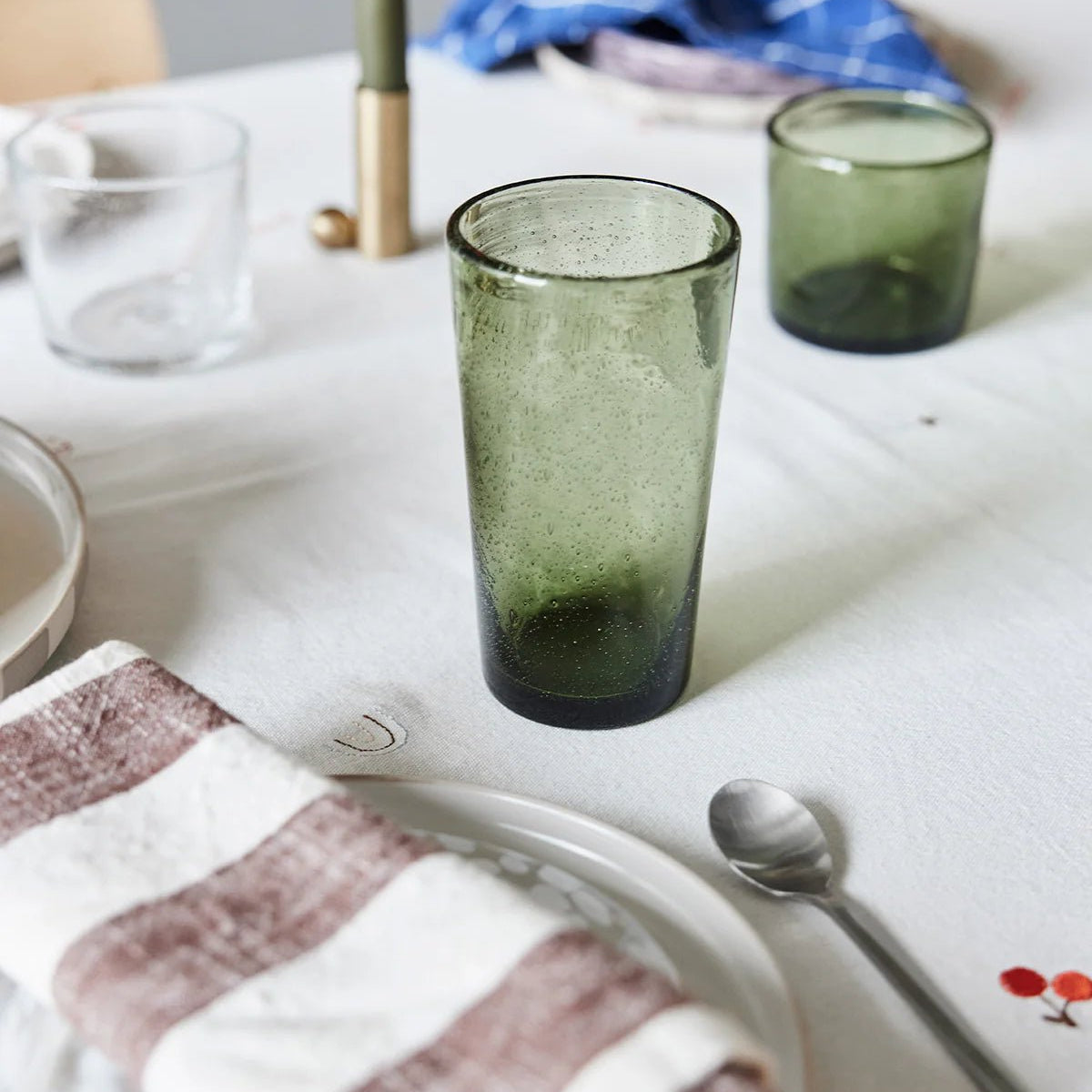 OYOY LIVING Kuki Highball Glas, 4 - Pack, Grön - Azalea Home