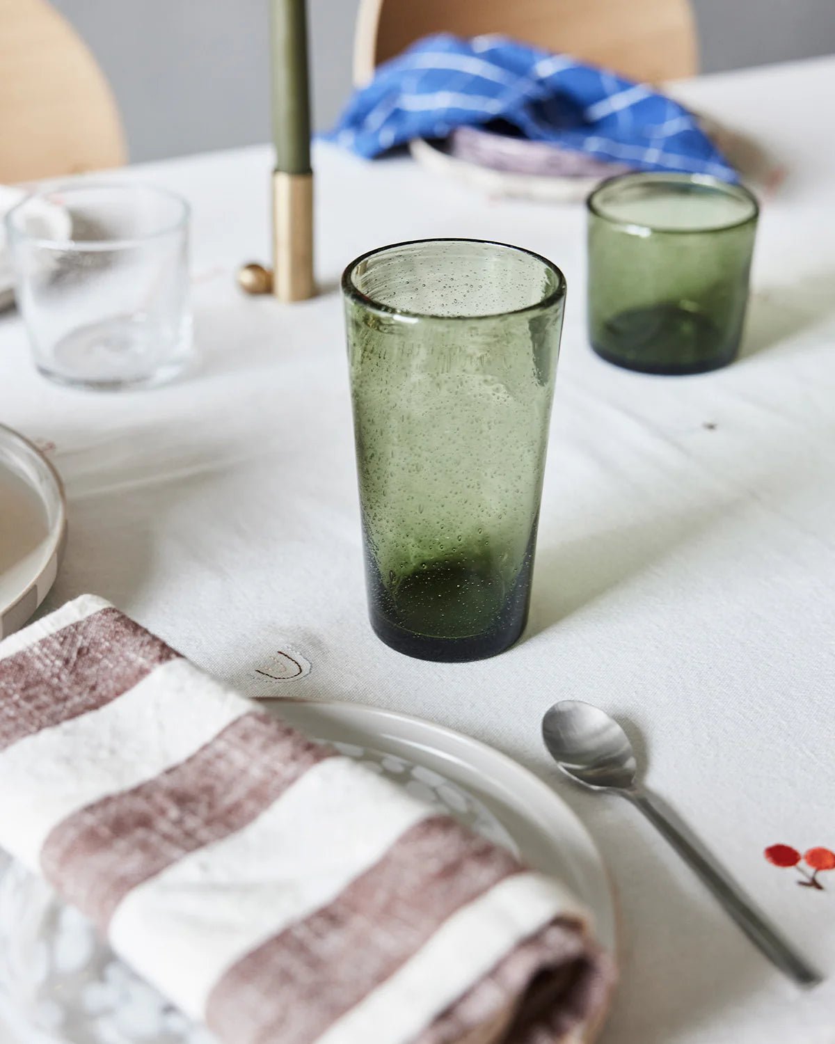 OYOY LIVING Kuki Highball Glas, 4 - Pack, Grön - Azalea Home