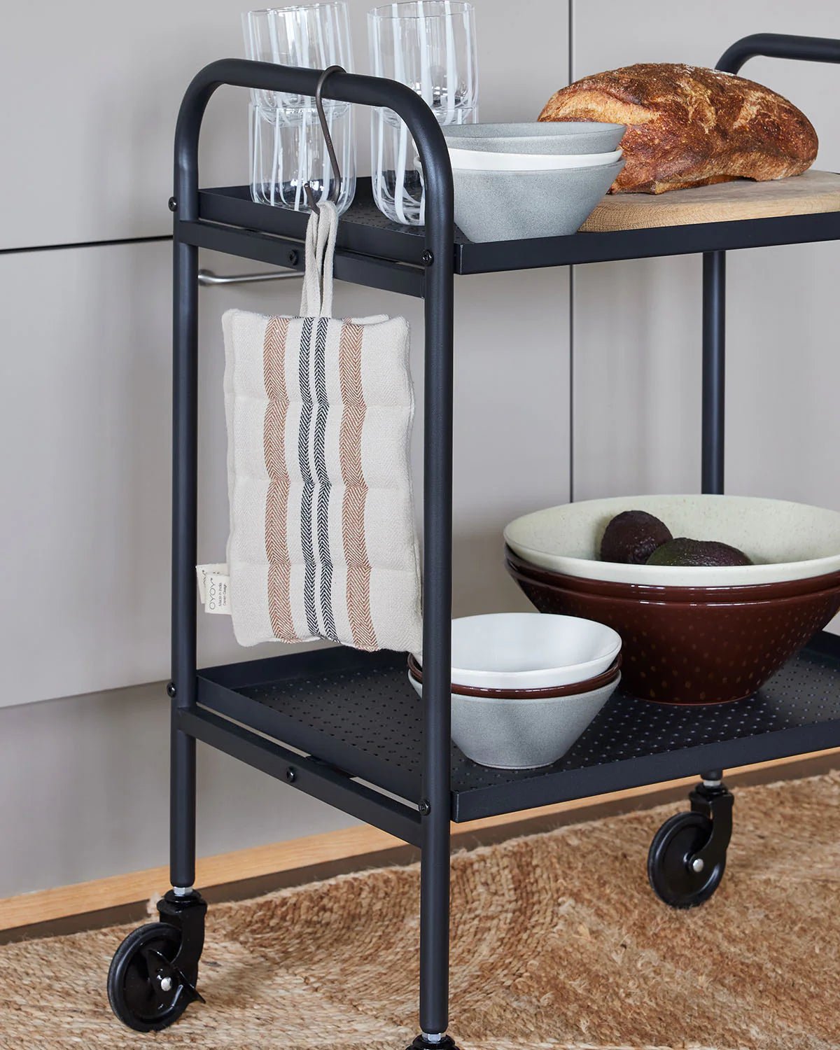 OYOY LIVING Linu Grytlapp, 2 - Pack, Caramel - Azalea Home