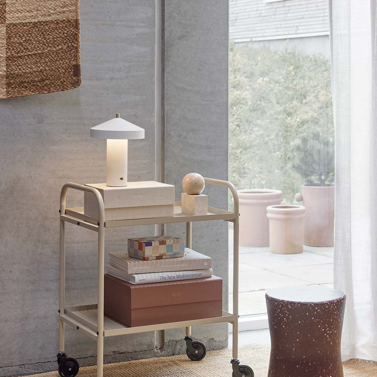 OYOY LIVING Maki Serveringsvagn, Clay - Azalea Home