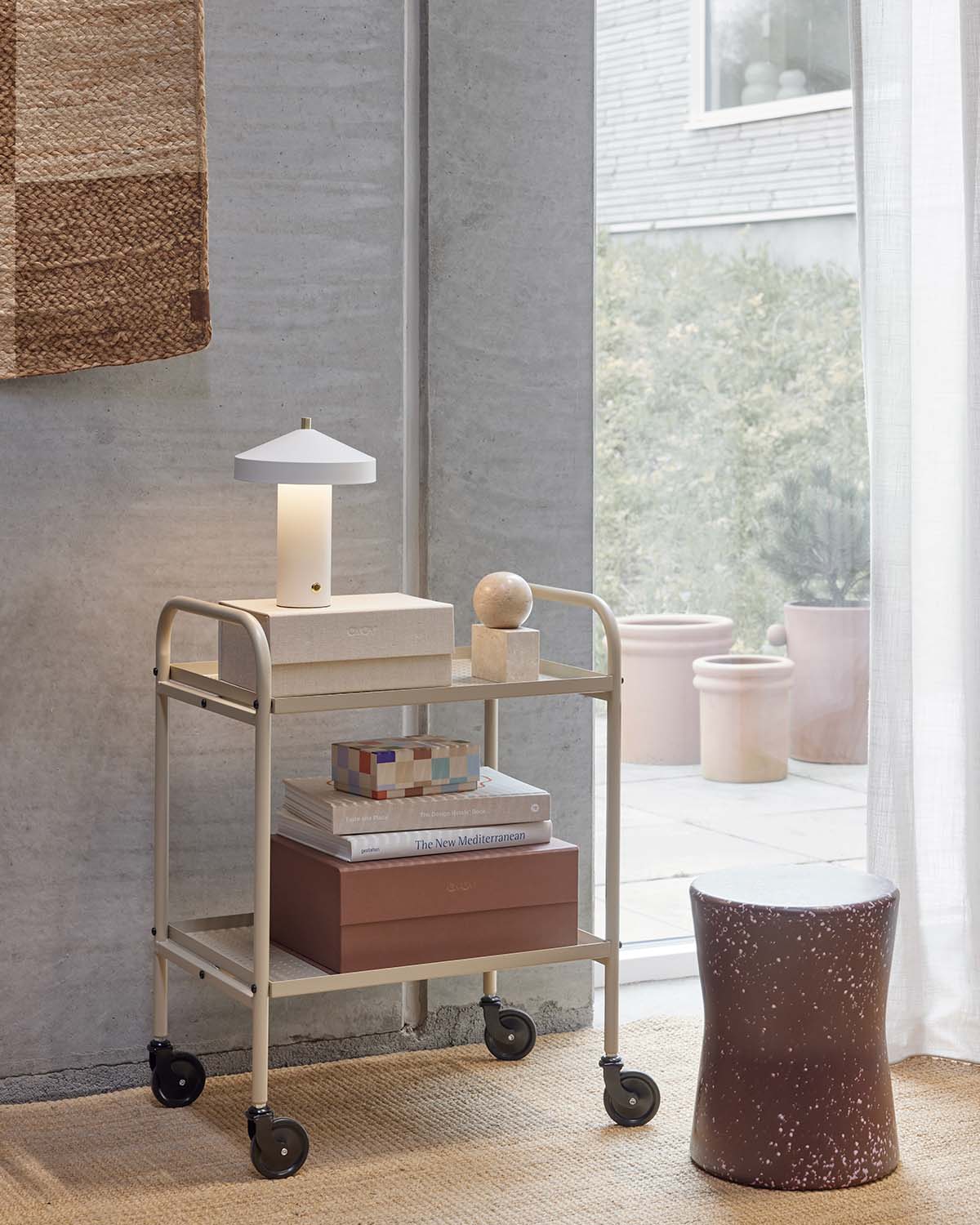 OYOY LIVING Maki Serveringsvagn, Clay - Azalea Home