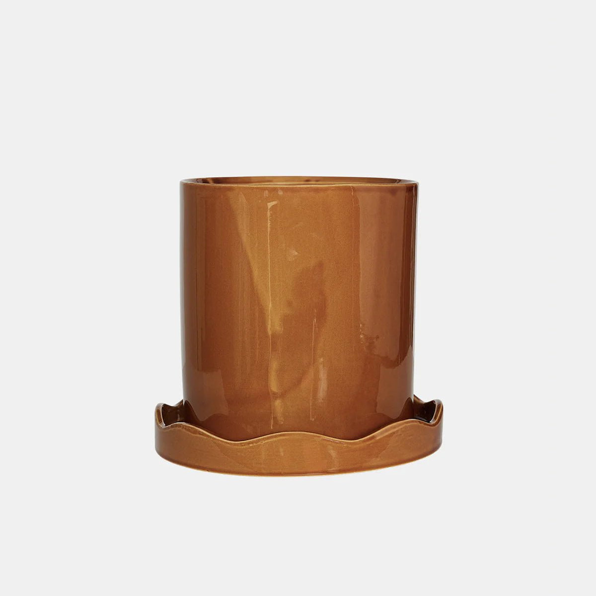 OYOY LIVING Nami Kruka med Fat Ø22cm, Bärnsten - Azalea Home