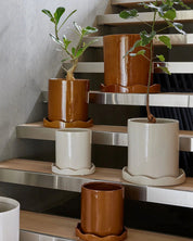 OYOY LIVING Nami Kruka med Fat Ø27cm, Bärnsten - Azalea Home