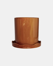 OYOY LIVING Nami Kruka med Fat Ø27cm, Bärnsten - Azalea Home