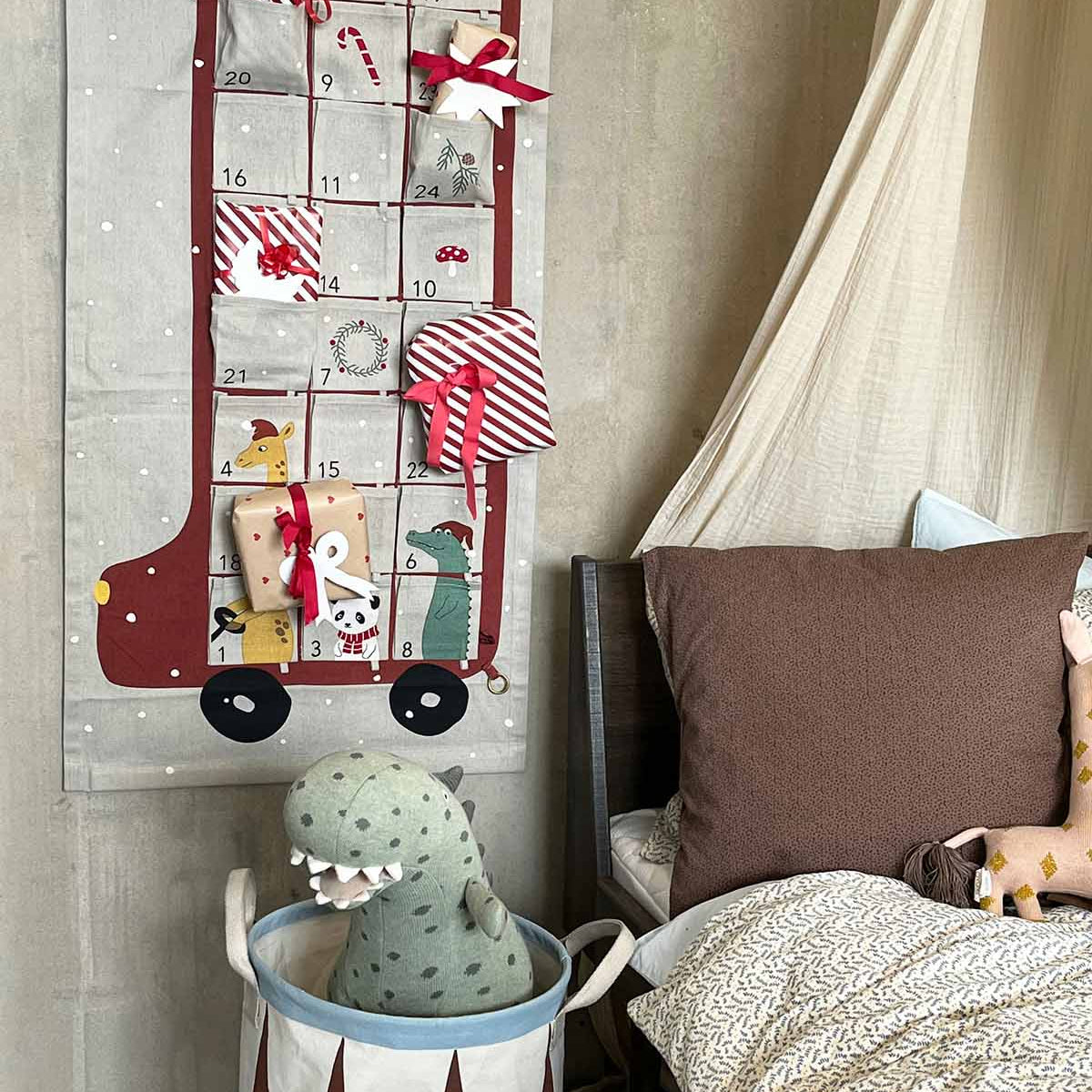 OYOY MINI Buss Adventskalender, Clay - Azalea Home