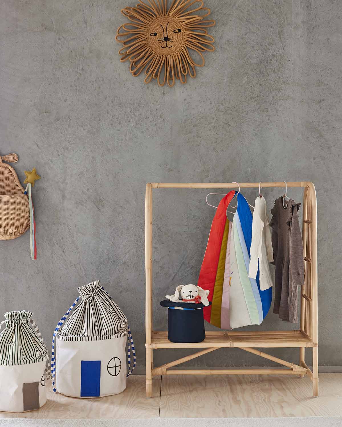 OYOY MINI Koya Förvaringskorg, Optic Blue - Azalea Home