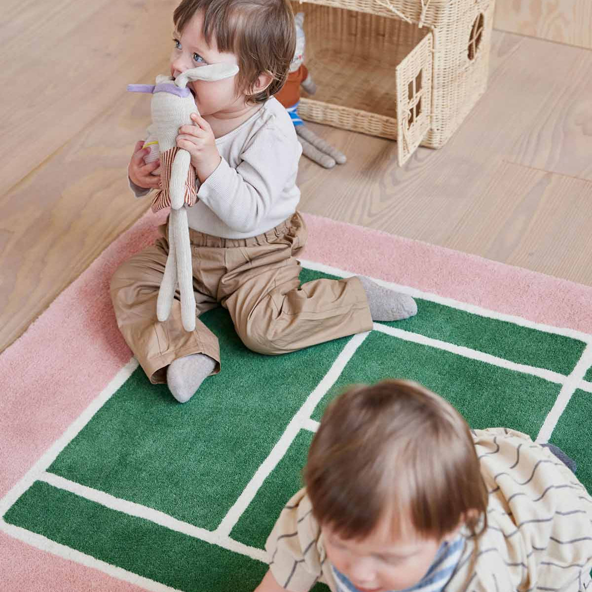 OYOY MINI Miew Rabbit Tennisdocka, Ljusbrun Melange - Azalea Home