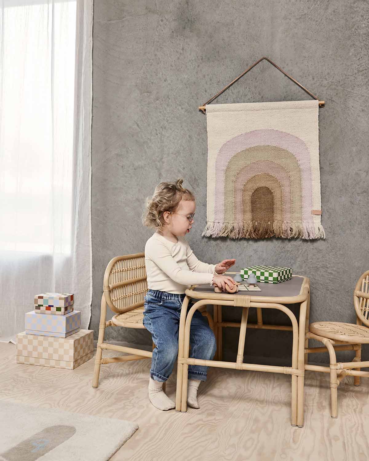 OYOY MINI Nana Mini Barnbänk, Natur - Azalea Home