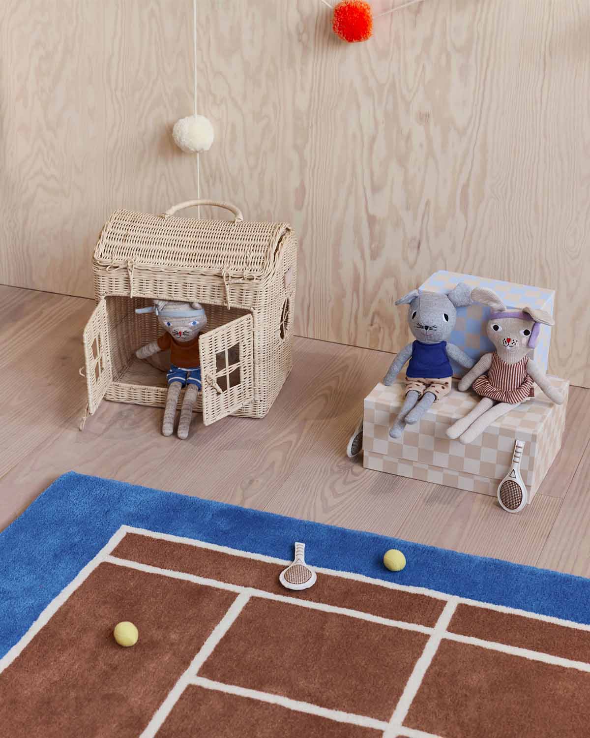 OYOY MINI Nuni Mouse Tennisdocka, Ljusgrå - Azalea Home