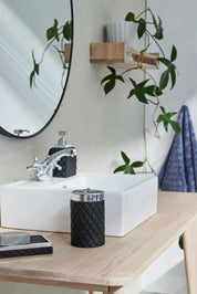 Portia Tvålpump H16, Svart / Silver