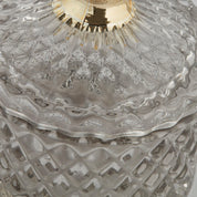 Miya Glasburk H10.5cm, Ljusgrå / Guld