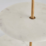 Ellia Kakfat Etagere Marmor, Vit