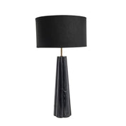 Sophie bordslampa H66cm marmor, Svart