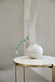 Marcera sidobord 2-Pack, Linen / Guld
