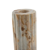 Eliana ljusstake 12,5x4,5 marmor, Beige