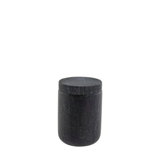 Ellia burk 9x6 marmor, Svart