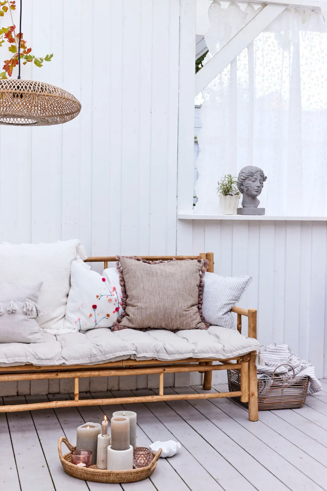 Hallie Prydnadskudde 60x40, Off white