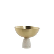 Ellivia skål 15,5x19 cm, Guld / vit