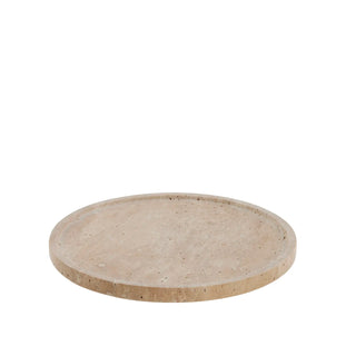 Travina bricka Ø25,5 cm, Beige