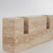 Travina ljusstake 15x6cm, Beige