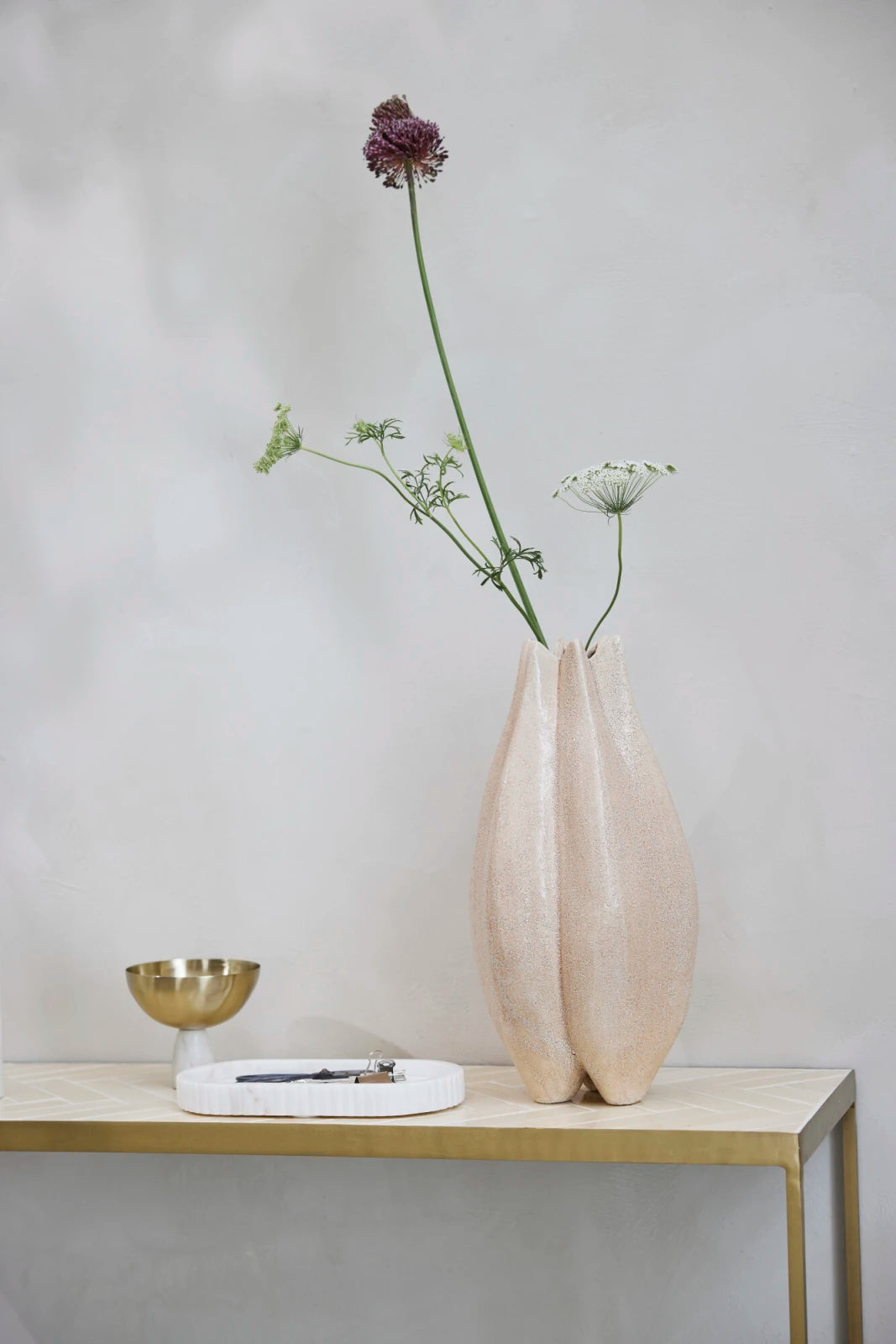 Valona vas H40,5cm, Beige