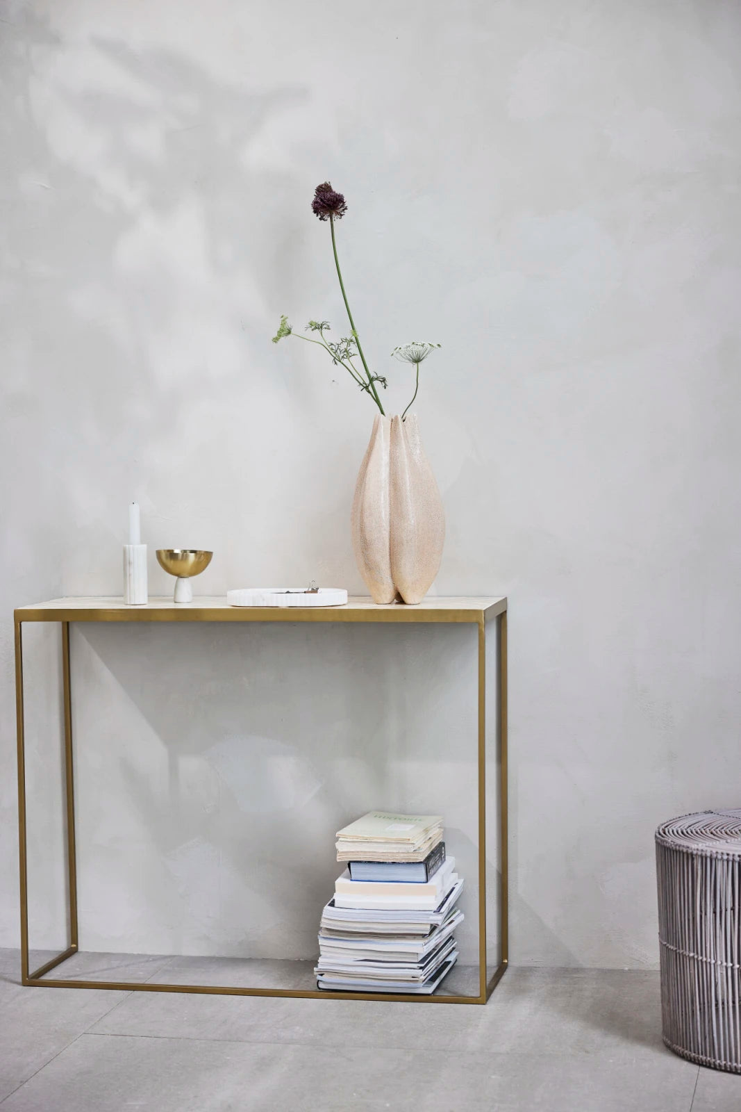 Valona vas H40,5cm, Beige