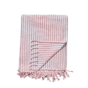 Olivia pläd 170x130 cm, Off White / Coral