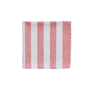 Olivia servett 40x40, Off white / Coral