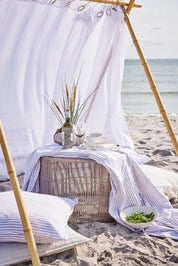 Olivia rund duk Ø140 cm, Off White / Linen