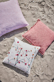 Olivia kudde 60x60 cm, Off White / Coral