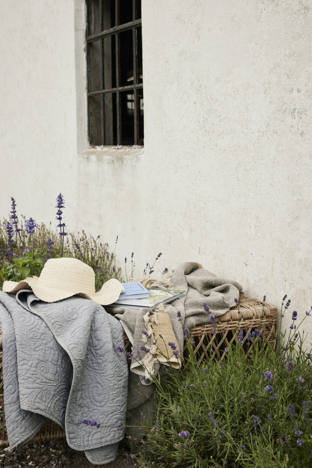 Isabelle pläd 170x130, Sage green