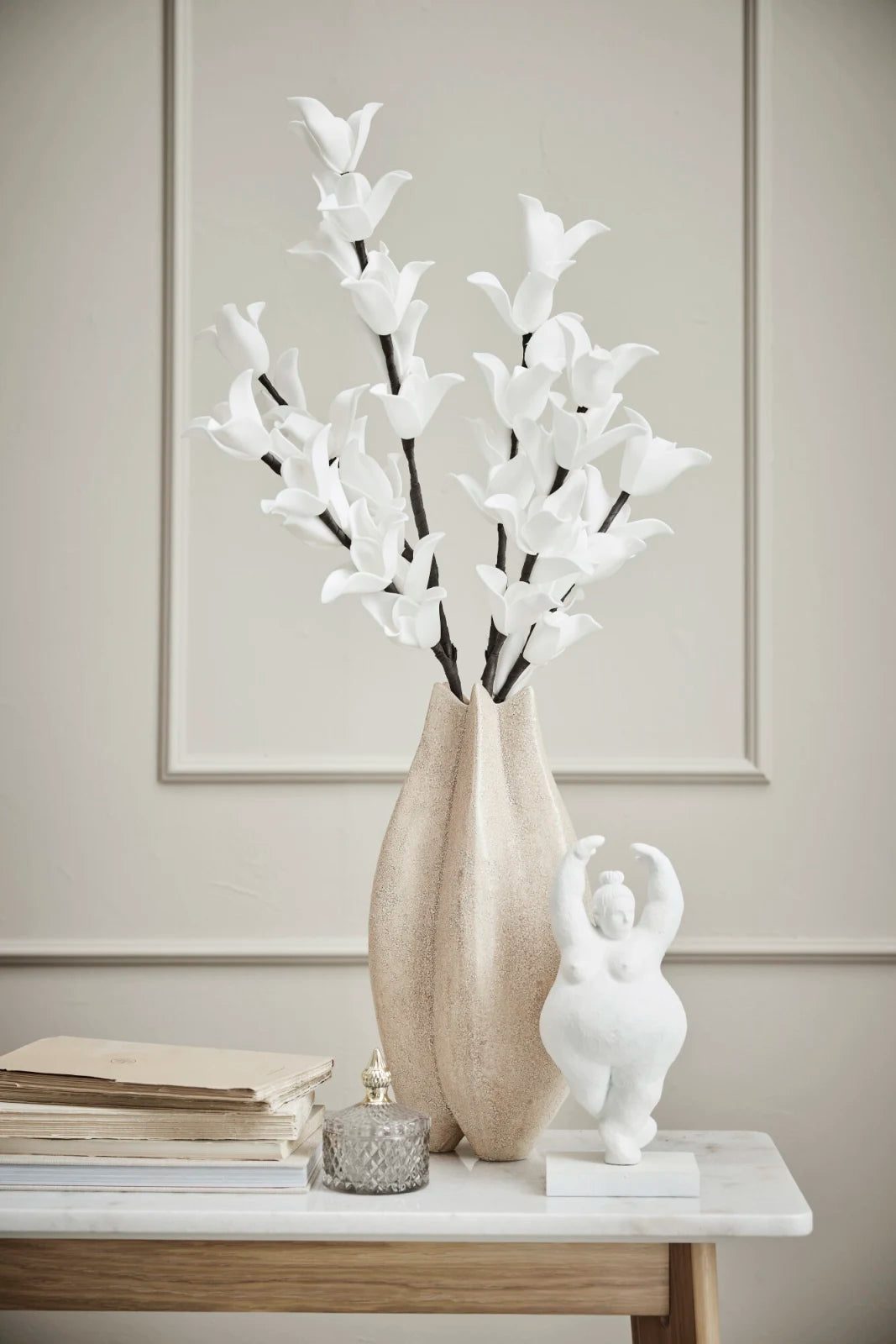 Happia Dekorationsblomma H16, Vit
