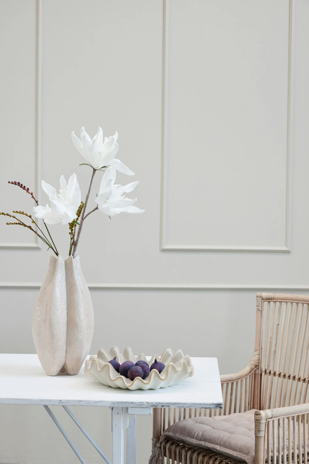 Happia Dekorationsblomma H17, Vit