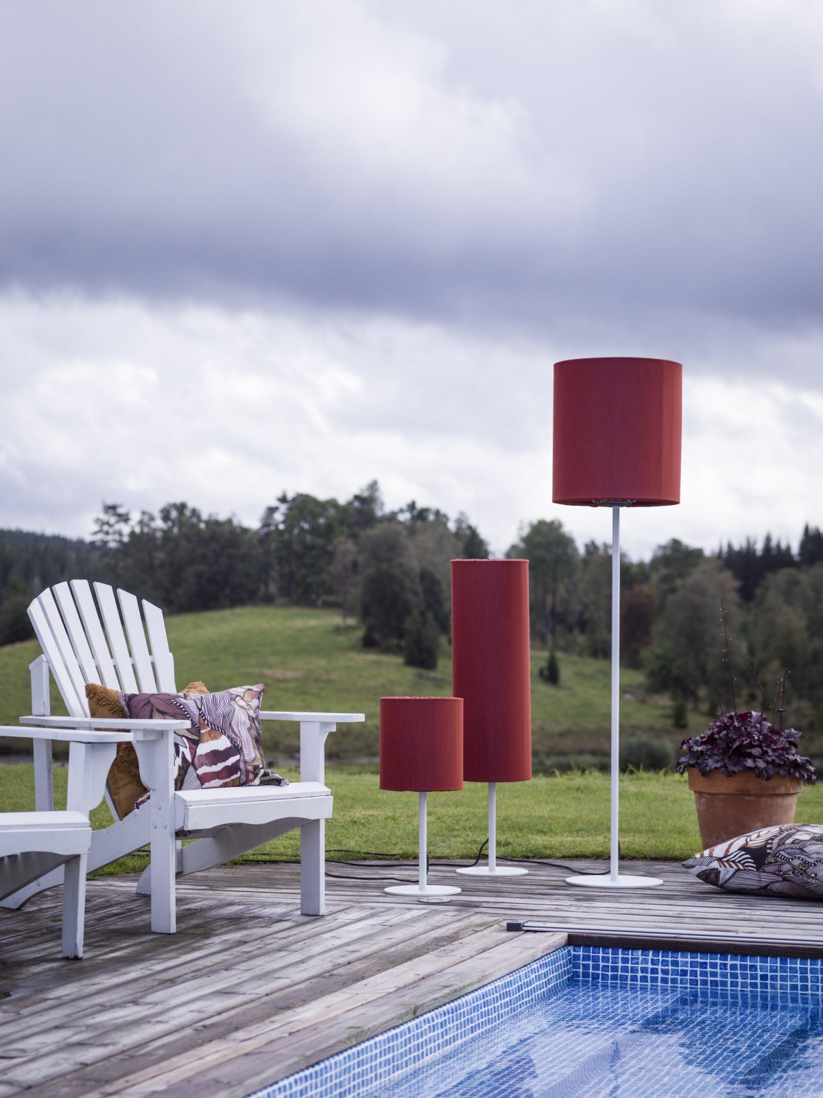 PR Home Agnar Bordslampa Outdoor Rost 57cm - Azalea Home