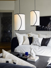 PR Home Ava takskärm Offwhite/svart 25cm - Azalea Home