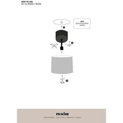 PR Home Bacup takkopp Svart 12cm - Azalea Home