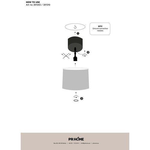 PR Home Bacup takkopp Vit 12cm - Azalea Home
