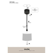 PR Home Bacup takkopp Vit 60cm - Azalea Home