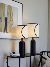 PR Home Celyn Ava lampskärm Offwhite/svart 30cm - Azalea Home