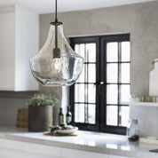 PR Home Hamilton Taklampa Clear/black 30cm - Azalea Home