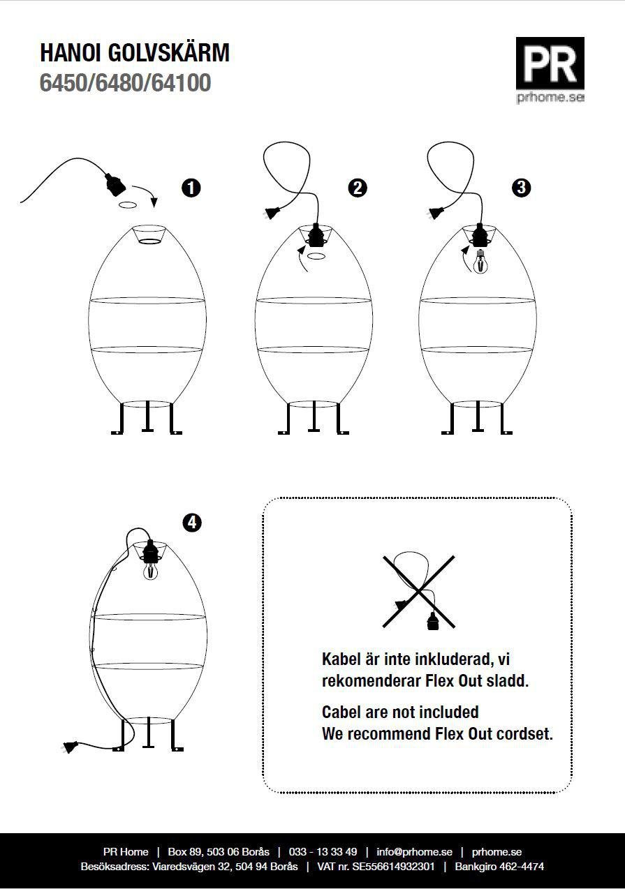 PR Home Hanoi Golvskärm Natur 80cm - Azalea Home