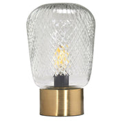 PR Home Juliette bordslampa Klar/mässing 21cm - Azalea Home